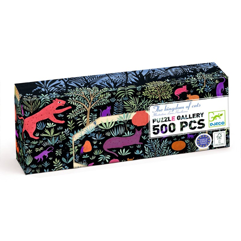 Djeco παζλ 500 τεμ. "Το βασίλειο της γάτας"