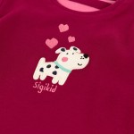 Size 080 Sigikid Φόρεμα δύο όψεων με εφέ φούστας και κέντημα μπορντό/ριγέ Size 080 Sigikid Φόρεμα δύο όψεων με εφέ φούστας και κέντημα μπορντό/ριγέ