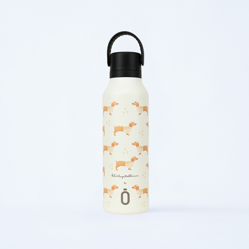 Runbott παγούρι θερμός Mii κρεμ "Σκυλάκια" 600ml